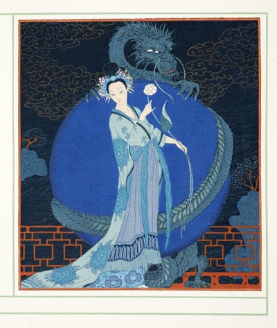 中国的图兰朵公主，出自《喜剧人物》，酒吧。 1922 年（模板印刷） 作者 乔治理发师