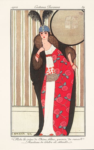 Journal des Dames et des Modes 的女装时尚盘 作者 乔治理发师