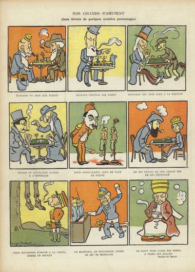 最喜欢的伟人游戏，Le Rire的插图 作者 Georges Delaw