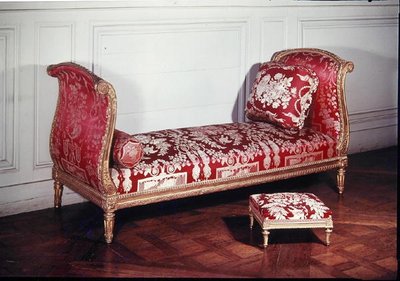 Couch属于路易十六（1754-93）1774-91（木与丝） 作者 乔治·雅各布