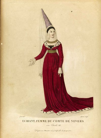 Euryanthe - 乔治·雅克·加廷 (1773-1831) - 十八世纪末。 - 蚀刻，水彩 - 私人收藏 作者 Georges Jacques Gatine