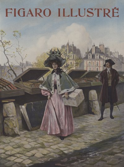 犹豫。封面的光辉费加罗，1897年10月 作者 Georges Jules Auguste Cain