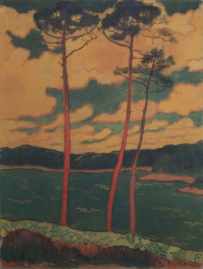 红松，1888年。 作者 乔治·拉科姆