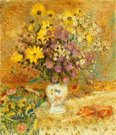 花瓶乔治-莱门（1865-1916 年）的画作。布面油画。私人收藏。 作者 乔治莱门