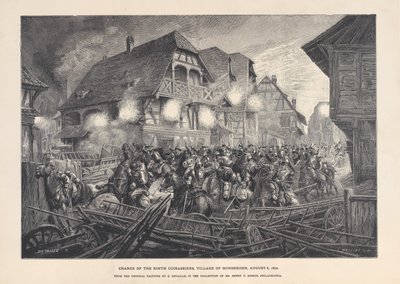 1870年8月6日，莫尔斯布隆村，第九骑兵队的冲锋，1874年至1900年。 作者 乔治·马西亚斯