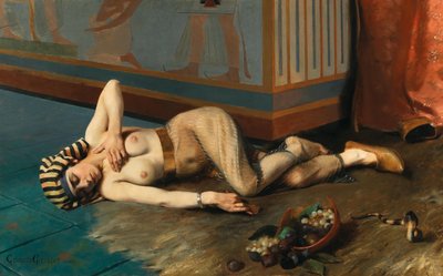 克娄巴特拉之死》，1884年。 作者 乔治·玛丽·朱利安·吉拉多