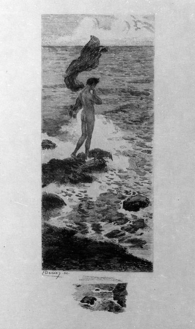 Georges Antoine Rochegrosse（1859-1938）为诗人查尔斯波德莱尔（1821-1867）在“邪恶之花”中的“海中人”所作的插图 作者 乔治·玛丽·罗什格罗塞（Georges Marie Rochegrosse）