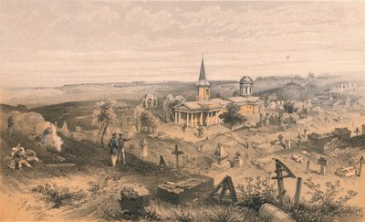 带有法国炮台的隔离公墓和教堂，1856年 作者 乔治·麦卡洛克