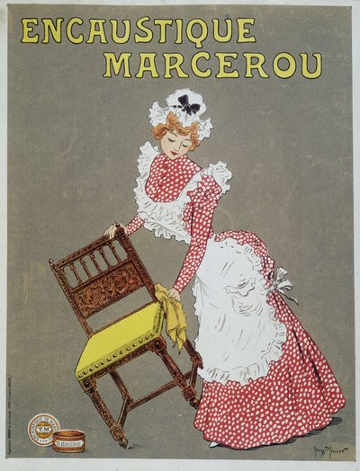 木蜡广告“Encaustic Marcerou” 作者 乔治·穆尼耶