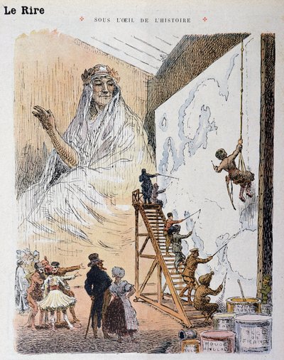 欧洲。乔治-穆尼耶（1869-1942）的绘画。在 "Le Rire Rouge "中 作者 乔治·穆尼耶