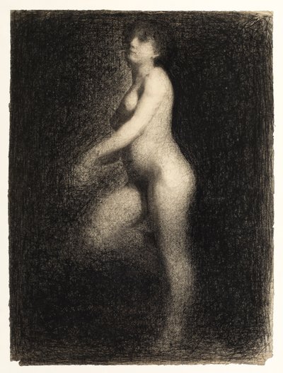 裸女，c.1879-81 作者 乔治·皮埃尔·苏拉特
