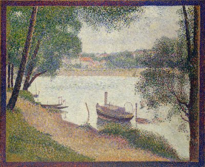 加利福尼亚州格兰德·贾特（Grande Jatte）灰色天气1886年至1888年。 作者 乔治·皮埃尔·苏拉特