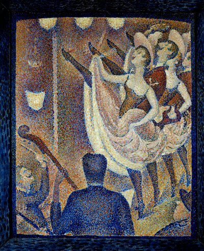研究 chahut Danceuses de chahut，舞蹈丑闻，与法国康康舞同时出现的舞蹈形式，大约在 1830 年在蒙帕纳斯。 Georges Seurat (1859-1891) 的画作，1889 年布法罗。 奥尔布赖特诺克斯美术馆 - 为 Le Chahut 学习。 达 作者 乔治·皮埃尔·苏拉特