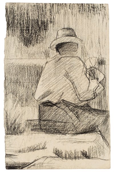 画家和他的调色板；画家有调色板，c.1881 作者 乔治·皮埃尔·苏拉特