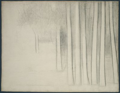 树干（La Grande Jatte 研究） 作者 乔治·皮埃尔·苏拉特