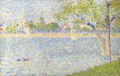 塞纳河从格兰特·贾特（Grande Jatte）看。 1888年 作者 乔治·苏拉特