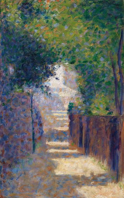 Rue St. Vincent在春天，c.1884 作者 乔治·苏拉特