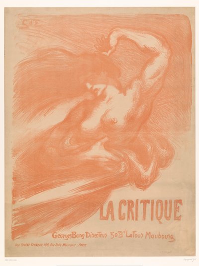 披头散发的裸女
La Critique（物品上的标题） 作者 Georges d'Espagnat (圈子)