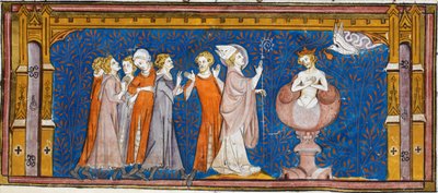 克洛维的洗礼》，选自 Chroniques de France ou de St Denis，14 世纪 (22727635581) 作者 第比利斯的乔治亚·莱文·拉米什维利