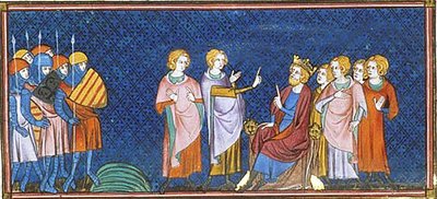 英国亨利一世在吉索斯附近接见法国使节，圣德尼编年史，1332-50 (38750784602) 作者 第比利斯的乔治亚·莱文·拉米什维利