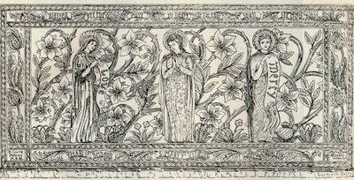白色纪念祭坛布，教区教堂，切德尔顿，c1891 作者 杰拉尔德·卡拉科特·霍斯利