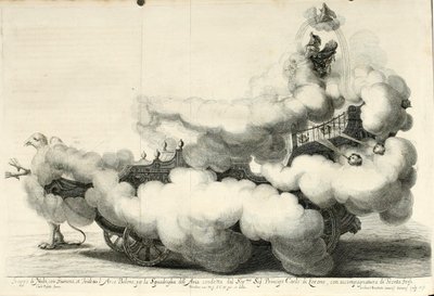 水与空气的胜利之争马背上的欢乐盛宴 - 战车 (1667) 作者 杰拉德·布塔兹（Gerard Bouttats）