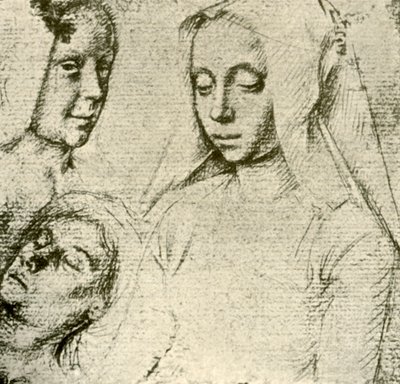 15908年代末至16世纪初的三个女元首。 作者 杰拉德·大卫