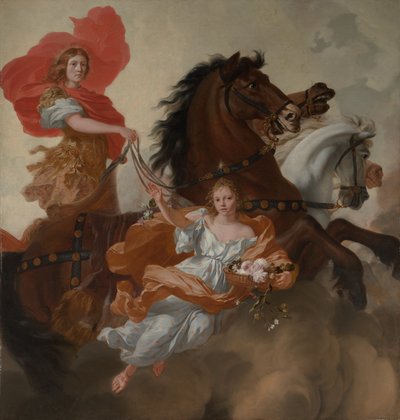 阿波罗（Apollo）和奥罗拉（Aurora），1671年。 作者 热拉尔·德·莱瑞斯