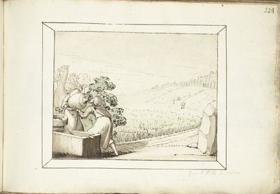 井边的丽贝卡和以利泽 作者 Gerard ter Borch (I) (可能)