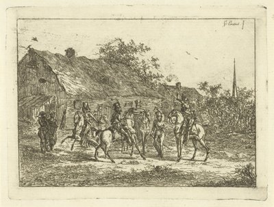 村庄里的骑兵
告别酒 作者 Gerardus Emaus de Micault