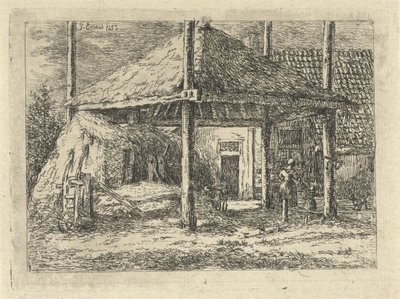 干草堆
佩尔尼斯干草堆的屋顶 作者 Gerardus Emaus de Micault