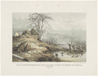 瓦尔堤坝的突破
1801 年 3 月 7 日布拉凯尔上端的瓦尔堤决口景观（标题见实物） 作者 杰拉杜斯·约翰内斯·博斯