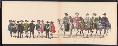 莱顿学生化妆舞会，1875 年（图版 13）
1875 年 6 月 15 日莱顿学生联谊会成员为庆祝莱顿大学建校 300 周年而举行的化妆舞会，描绘了莱顿大学，如图所示。 作者 杰拉杜斯·约翰内斯·博斯