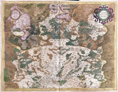 Lorraine, France (engraving 作者 杰拉杜斯·墨卡托