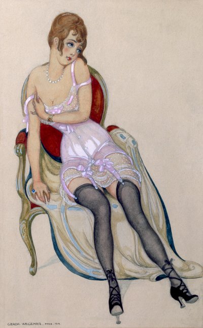 穿内衣的女士 作者 格达·玛丽·弗雷德里克·韦格纳
