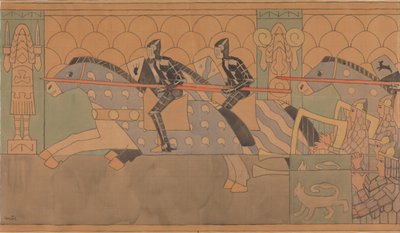 民俗画，1895-1898。 作者 格哈德·蒙特