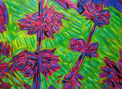 抽象的想象之花，2021 年（布面油画） 作者 格哈特·伊斯林豪斯