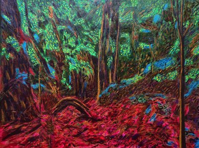 墨西哥丛林》，2019 年（布面油画） 作者 格哈特·伊斯林豪斯