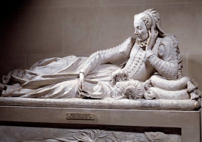 葬礼纪念碑。法国大法官雷内-德-比拉格红衣主教（1506-1583）的妻子让娜-瓦伦丁-巴尔比尼（1518-1572）的坟墓，上面写着喜欢。大理石雕塑，作者是热尔曼-皮隆（1535 - 1590），大约在1573年。巴黎，卢浮宫博物馆 作者 杰曼·皮隆