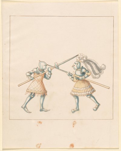 Freydal, 《马克西米利安一世皇帝的比武和锦标赛》：徒步战斗（比武）（第三卷）：图版149 作者 德国 16 世纪
