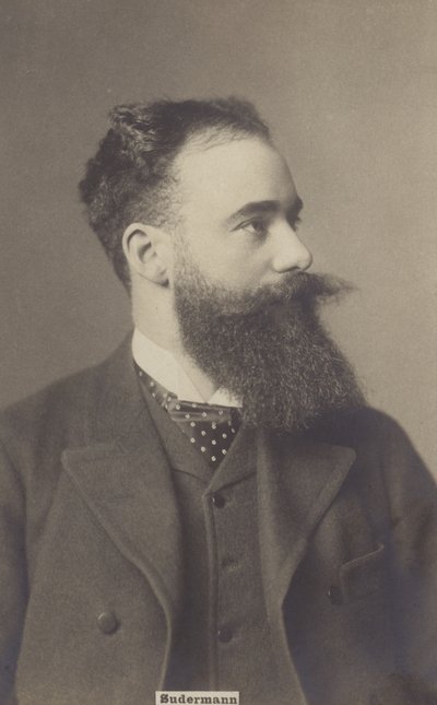赫尔曼-苏德曼（1857-1928），德国戏剧家和小说家（黑白照片） 作者 德国摄影师