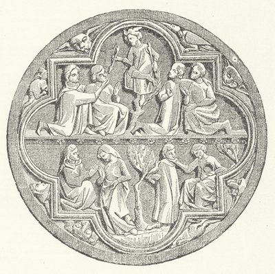 A depiction of Courtly Love in the Provence region of France (engraving) 作者 德国学校