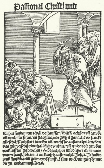 路德反教皇小册子 Passional Christi und Antichristi 中的一页 作者 德国学校