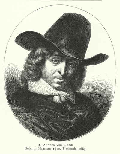 Adriaen van Ostade, painter of the Dutch Golden Age (engraving) 作者 德国学校
