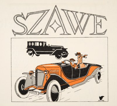Szawe 的广告，摘自《Styl》，1922 年出版（pochoir 印刷品） 作者 德国学校