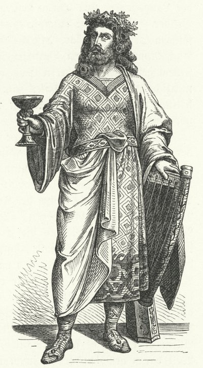 阿尔博因，伦巴第人的国王（雕刻） 作者 德国学校
