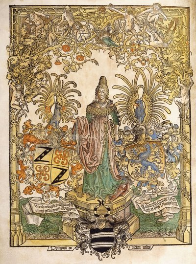 美因茨的寓言人物，1486年 作者 德国学校