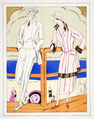 Ammeer，Gerard Bresser 的服装，来自 Styl，1922 年出版（pochoir 印刷品） 作者 德国学校