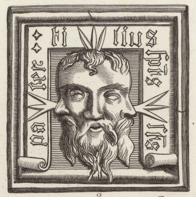 护身符。 Bilder-Atlas 插图（雕刻） 作者 德国学校