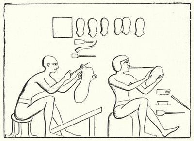 古埃及鞋匠（雕刻） 作者 德国学校